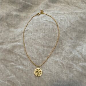 Gold Medallion Pendant Necklace